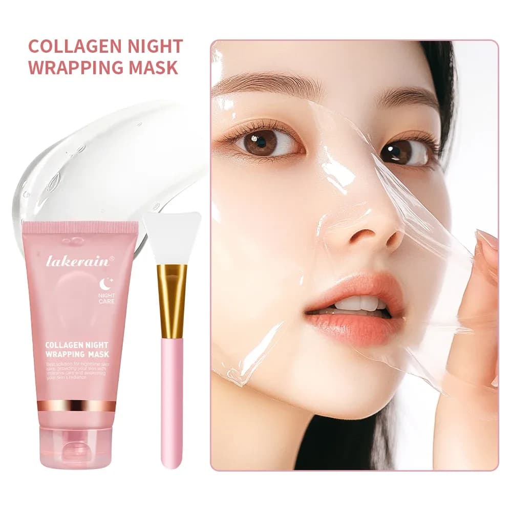 Collagen Facial Mask and Brush Set