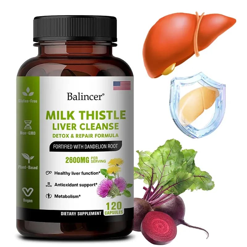 Milk Thistle & Dandelion Root Liver Support Supplement