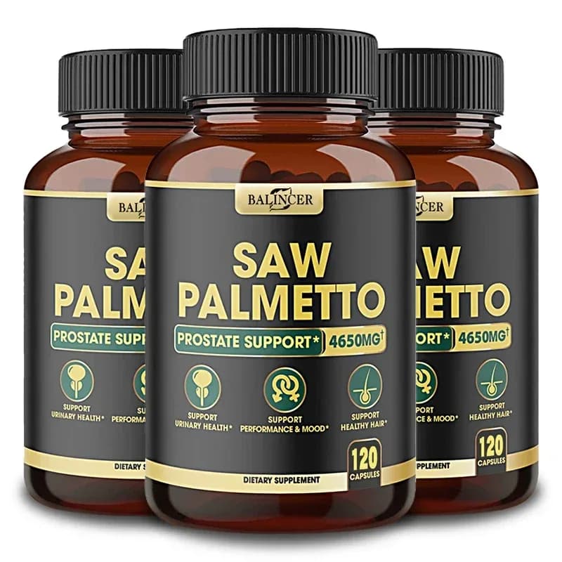 Saw Palmetto Capsules with Ashwagandha, Turmeric, Tribulus & Maca