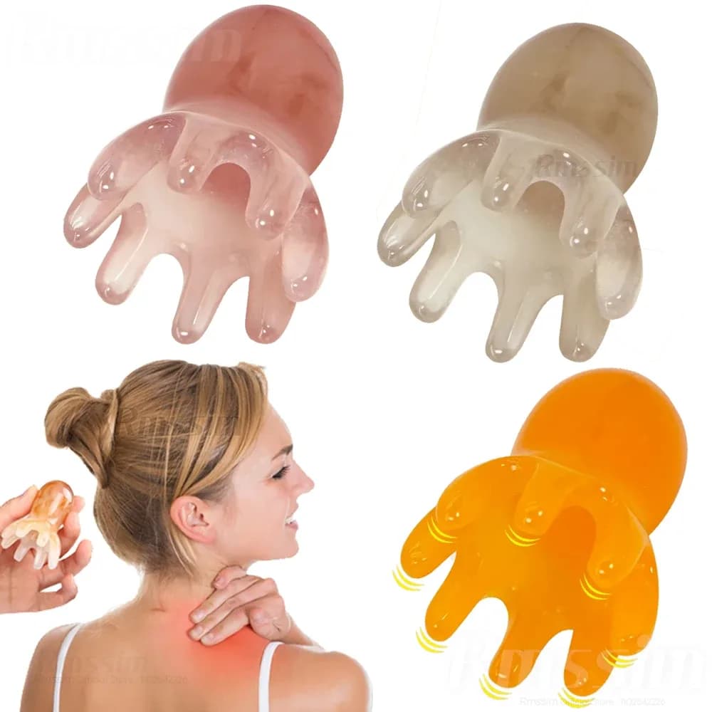 Resin Octopus Scalp Massage Comb