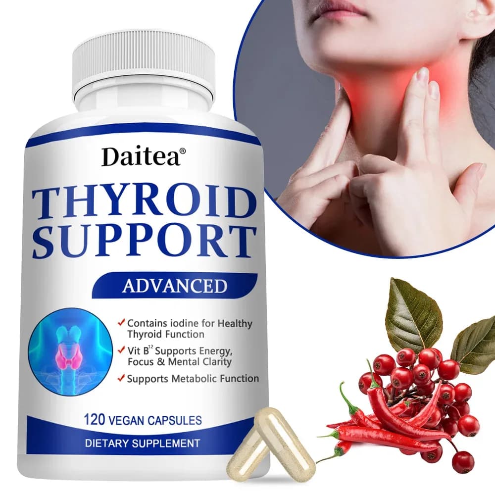 Thyroid Support Supplement with L‑Tyrosine, Iodine, Zinc & Selenium