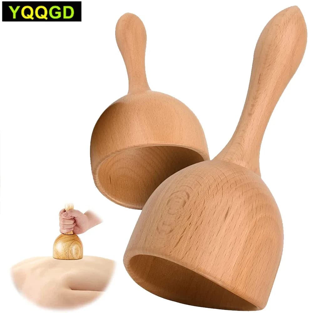 Wooden Handheld Massage Cup for Lymphatic Drainage