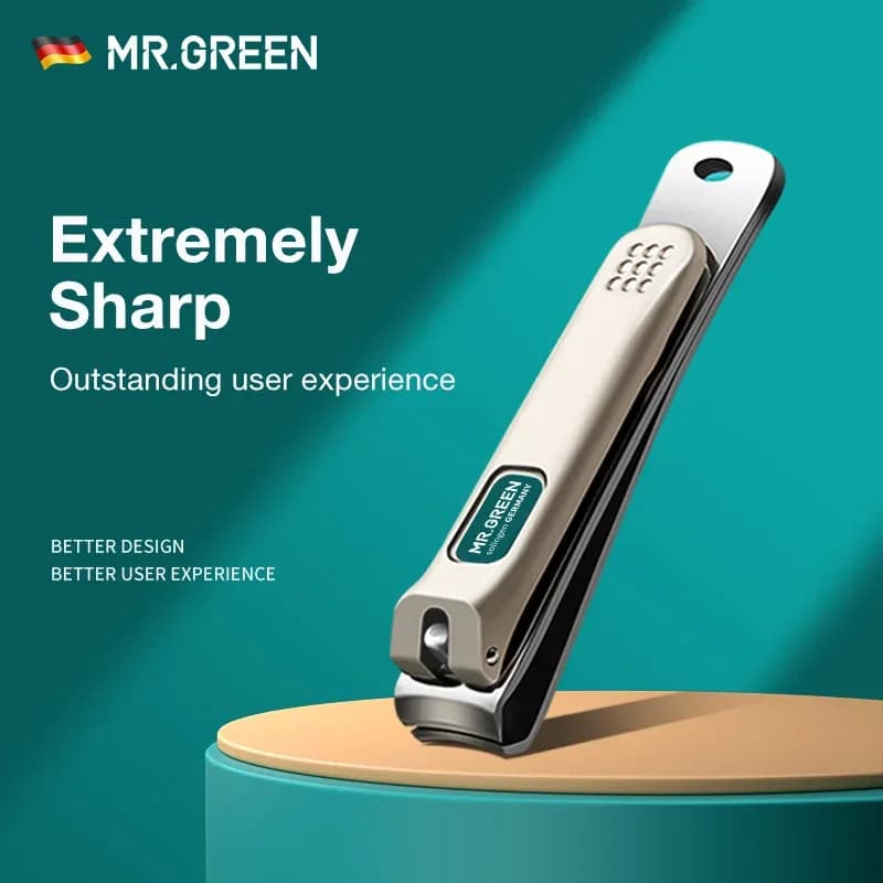 Stainless steel curved nail clippers
