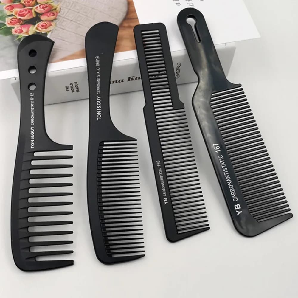 Flattop wide-tooth hair cutting comb