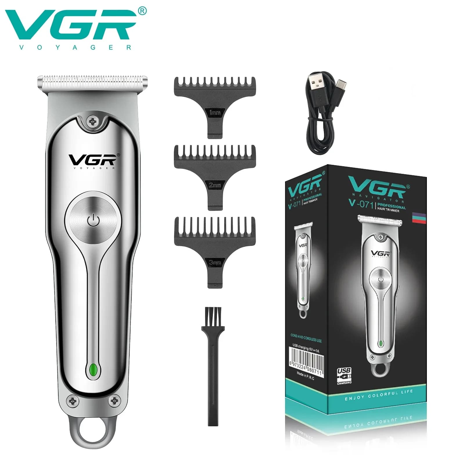 VGR Wireless Hair Clipper for Men