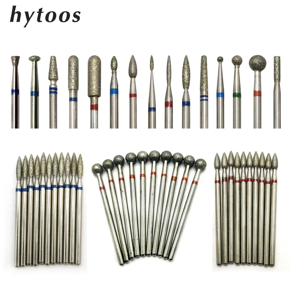10‑Piece Nail Drill Bit Set for Manicure & Pedicure