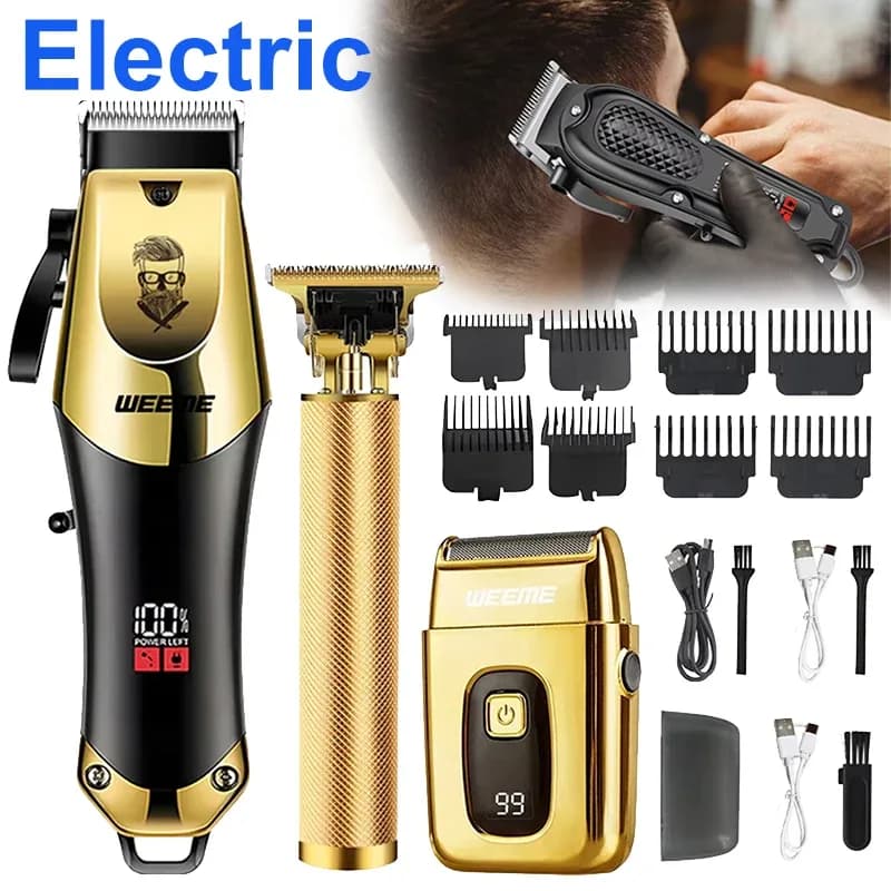 Cordless Vintage Hair Trimmer with Nose Hair Kit