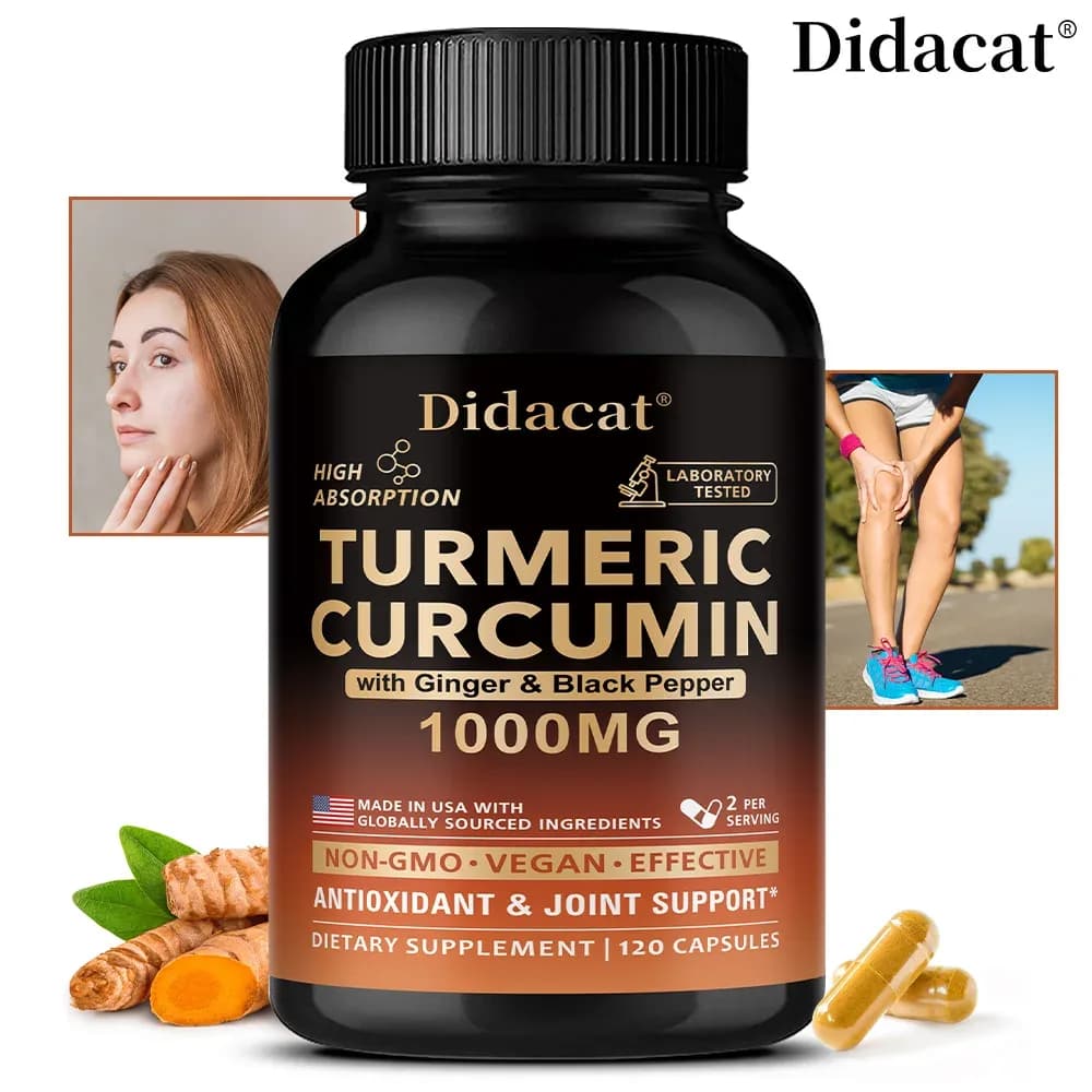 Turmeric Curcumin with Ginger & Black Pepper – 1000 mg