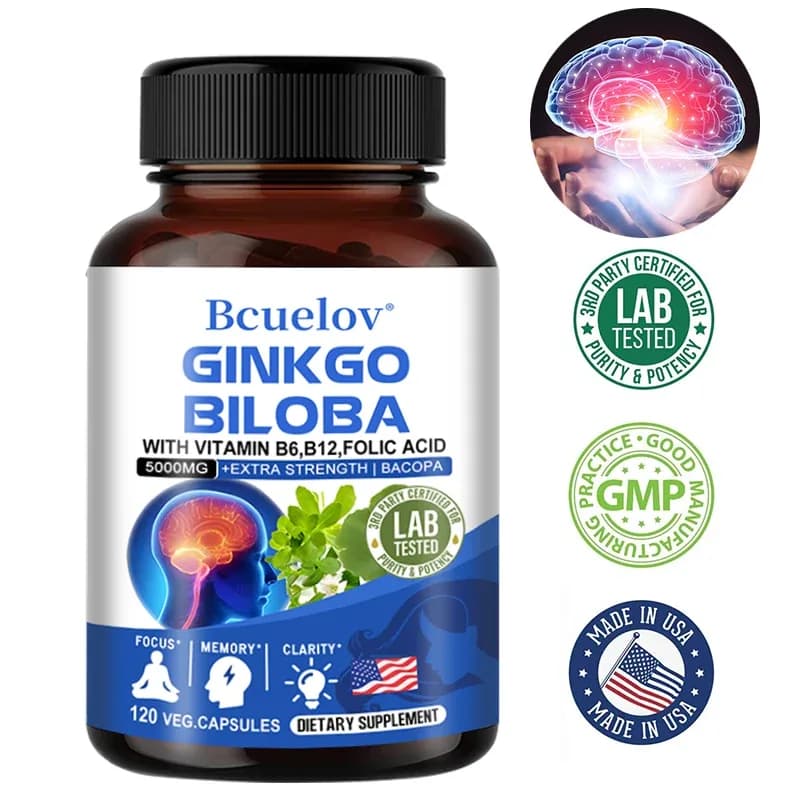Ginkgo Biloba 5000 mg Extra Strength Capsules