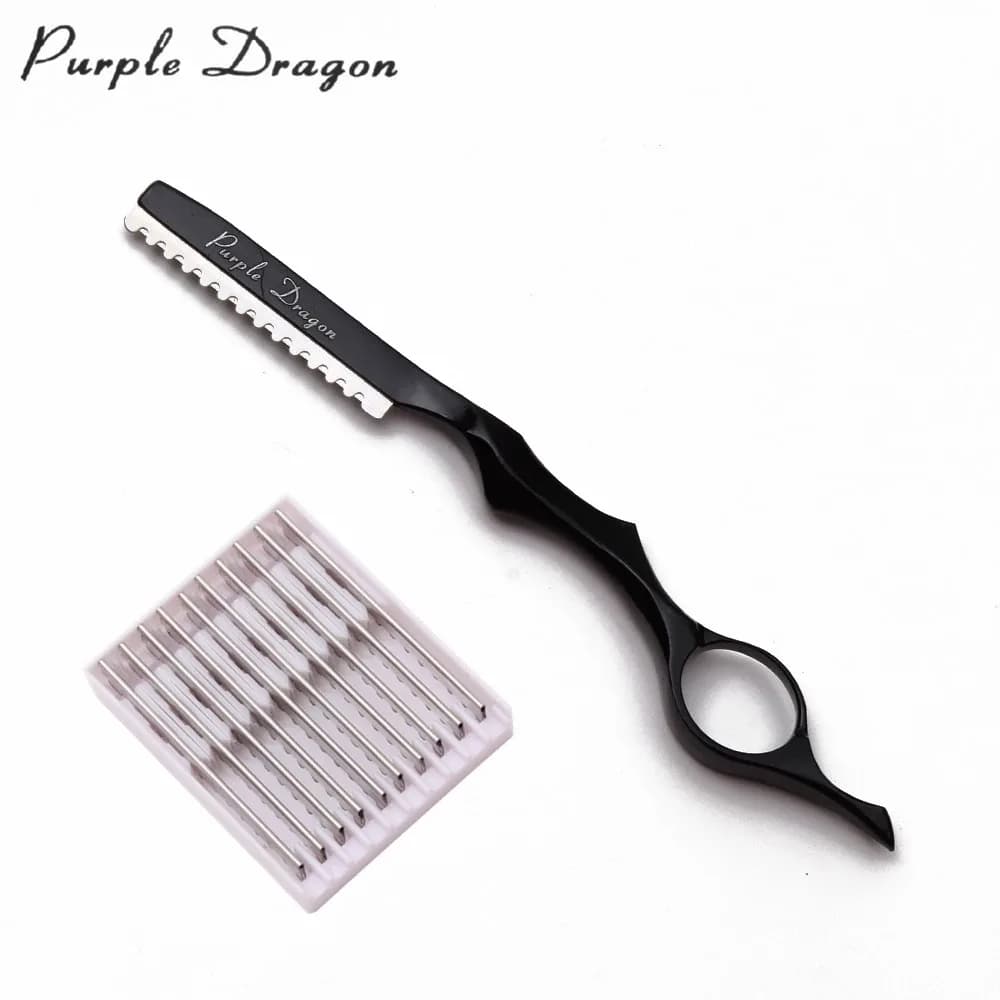 Purple Dragon Professional Barber Razor – 10 Blades