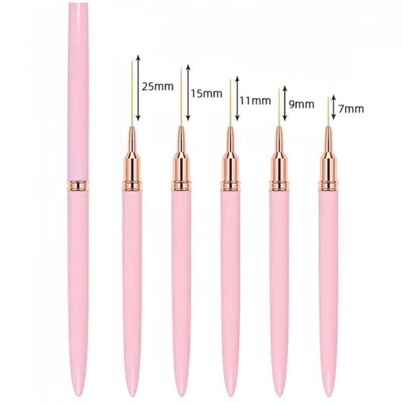 5‑Piece Nail Art Liner Brush Set