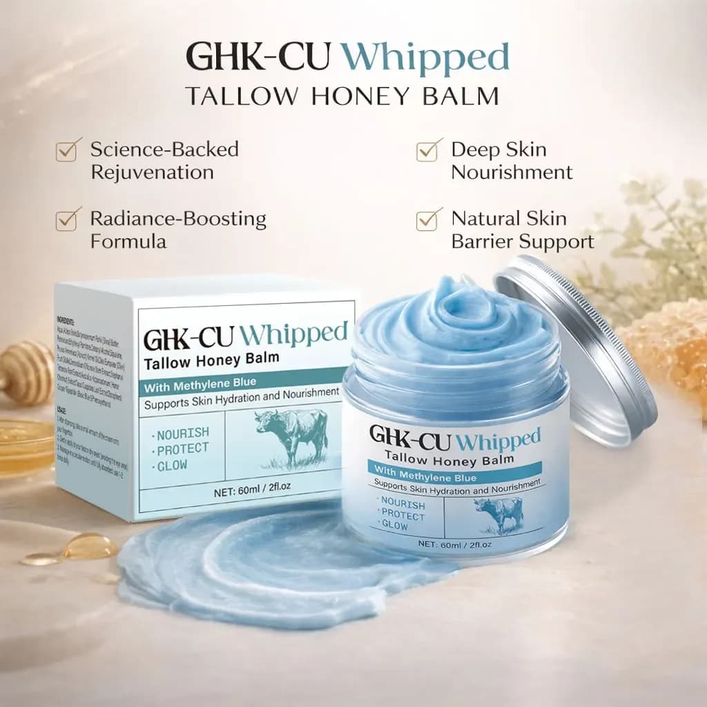 Copper Peptide GHK-Cu Face Balm with Beef Tallow, Manuka Honey & Vitamin E