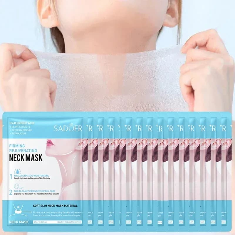 SADOER Hyaluronic Acid Neck Mask – Collagen Firming (10 pcs)