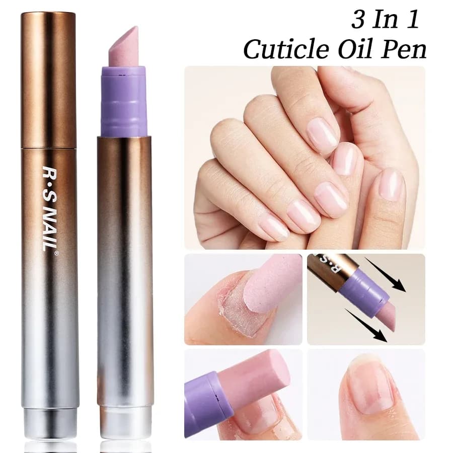 3-in-1 Cuticle Oil Pen with Ceramic Nail Pusher