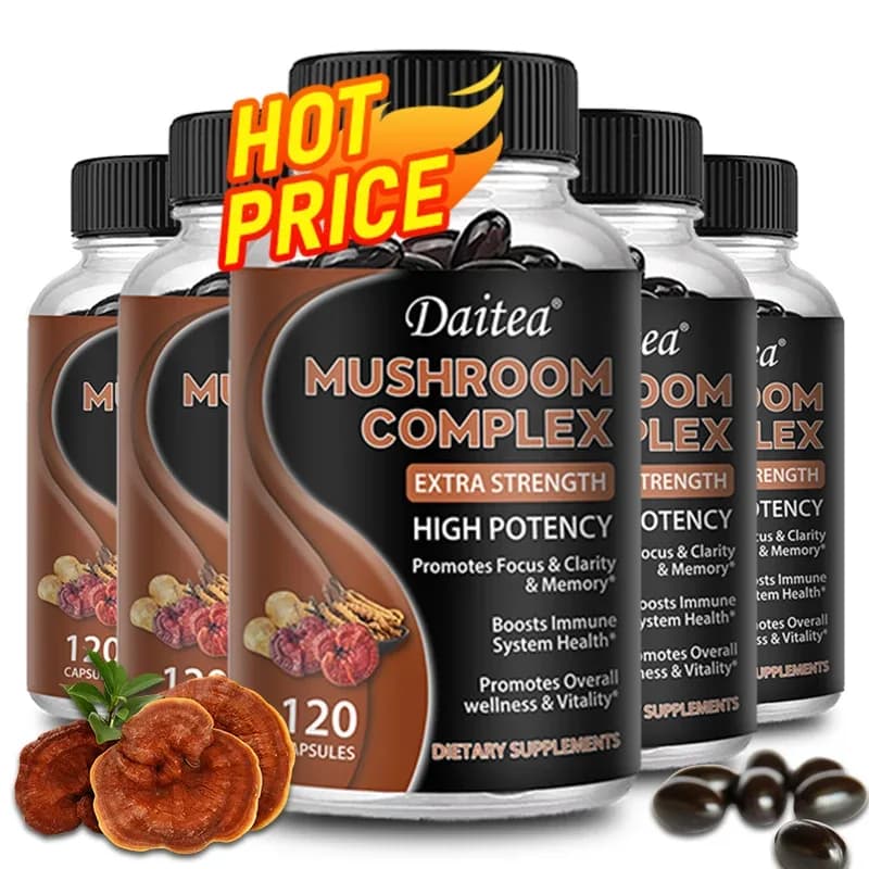 Brazil Mushroom Capsules with Lion’s Mane, Cordyceps & Reishi