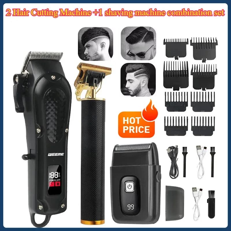 Vintage Cordless Hair Clipper with USB Fast Charging