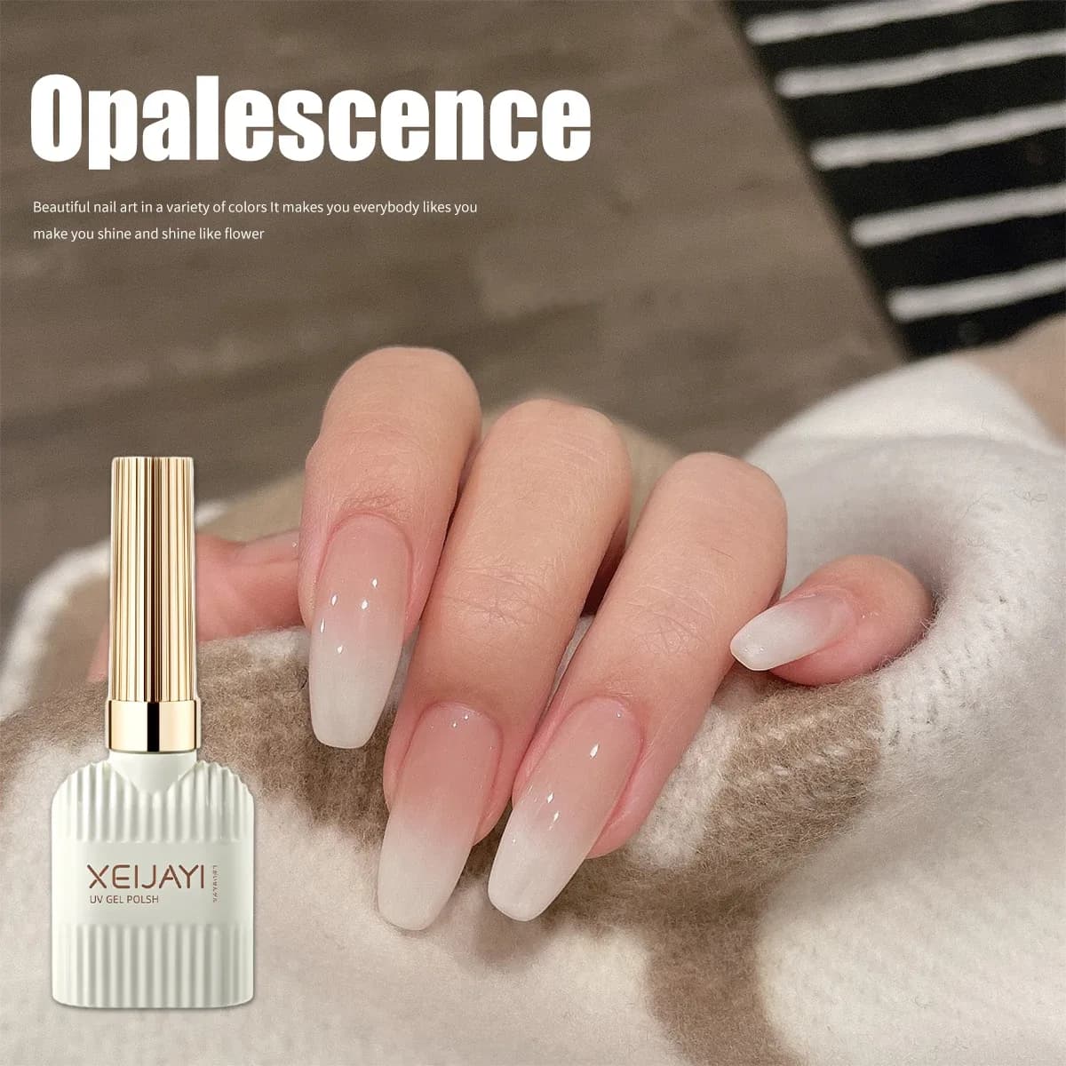 Milky White Gel Nail Polish – 15ml