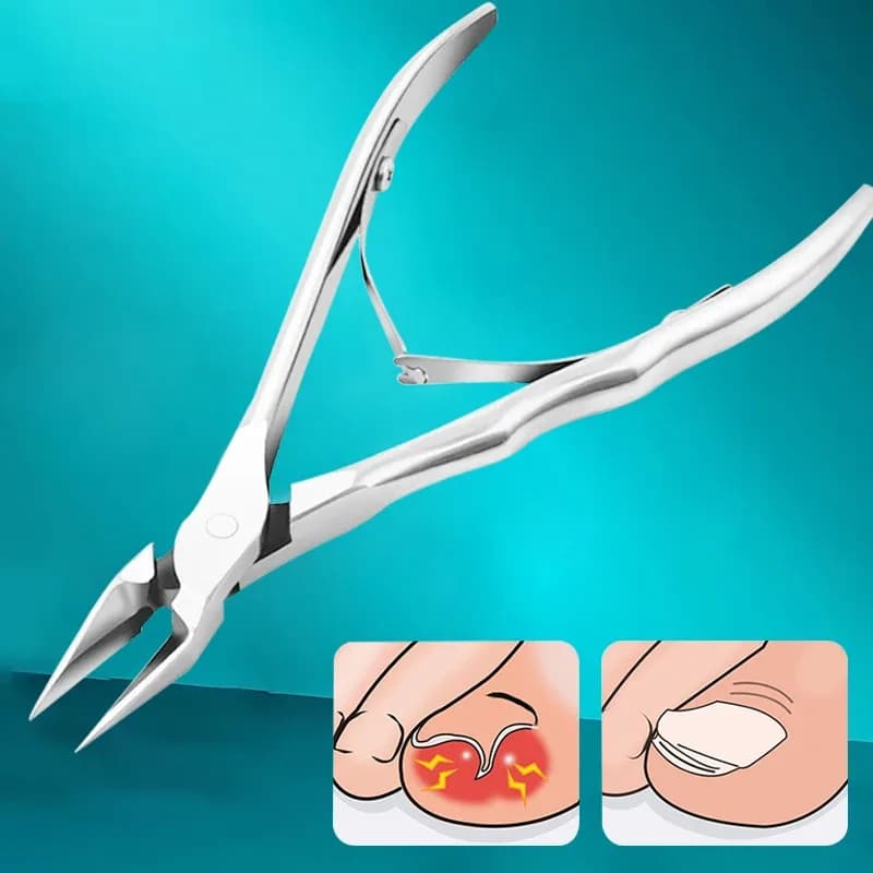Straight Blade Toenail Clipper for Thick & Ingrown Nails