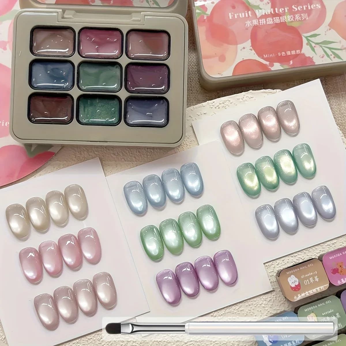 Reflective Cat Eye Magnetic Nail Gel – 9 Colors
