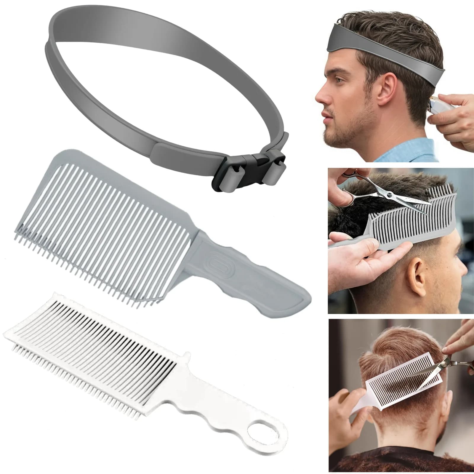 Barber Hair Comb Kit – 3 Piece Set