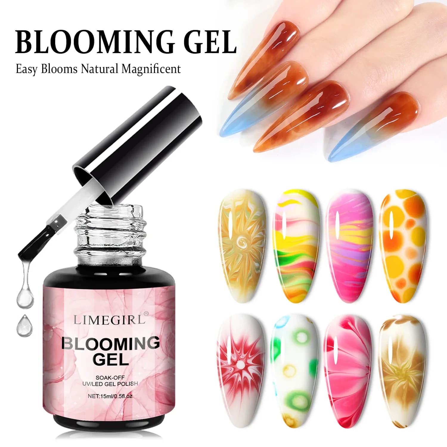 Limegirl Marble Blossom Blooming Gel, 15 ml