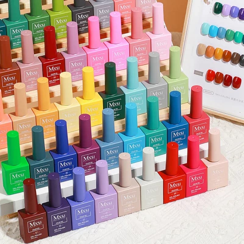 Mxsi 15ml Gel Nail Polish – Neon, Brown, Royal Blue, Red, Green, Pastel, Nude
