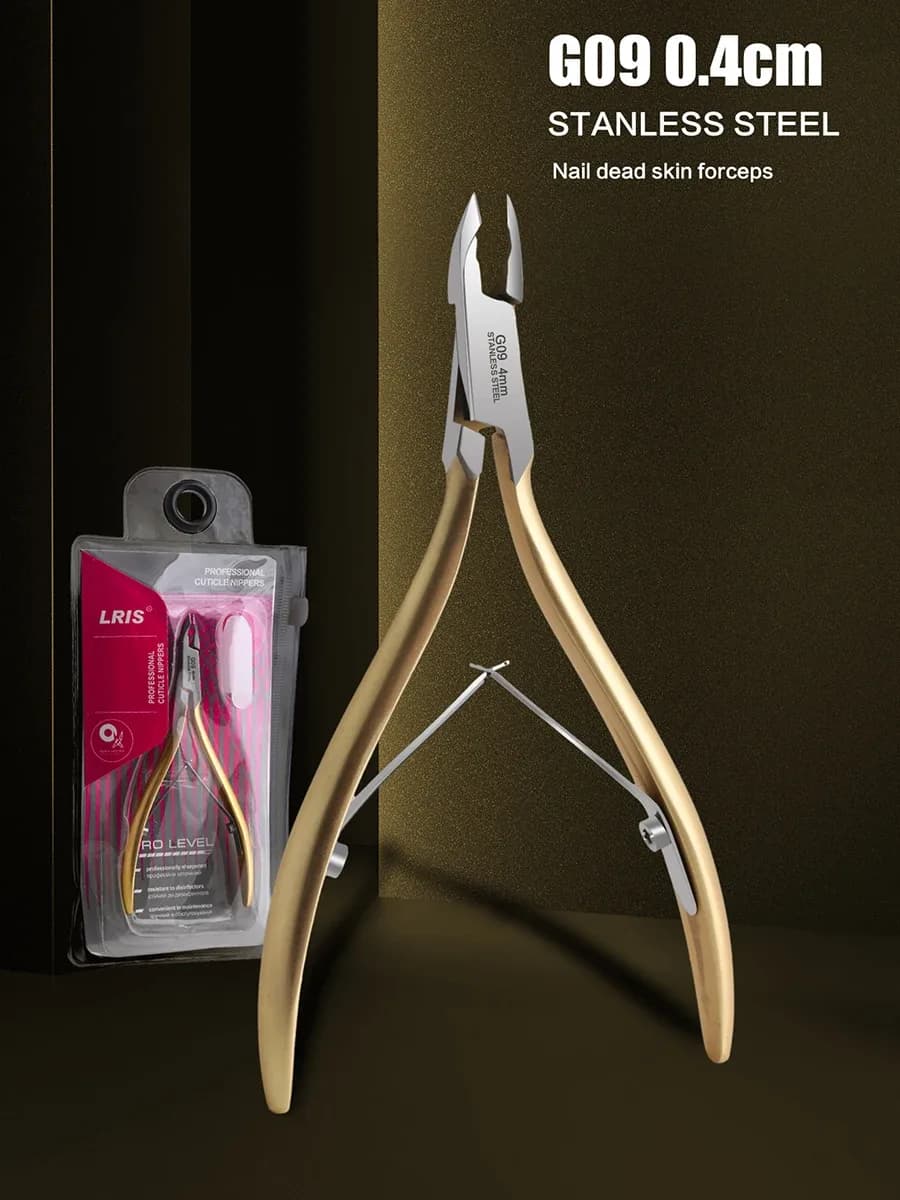 Gold Stainless Steel Exfoliating Nail & Dead Skin Scissors