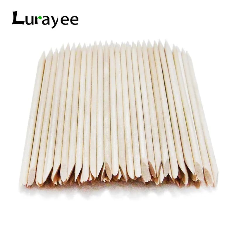 Lurayee Orange Wood Cuticle Pushers
