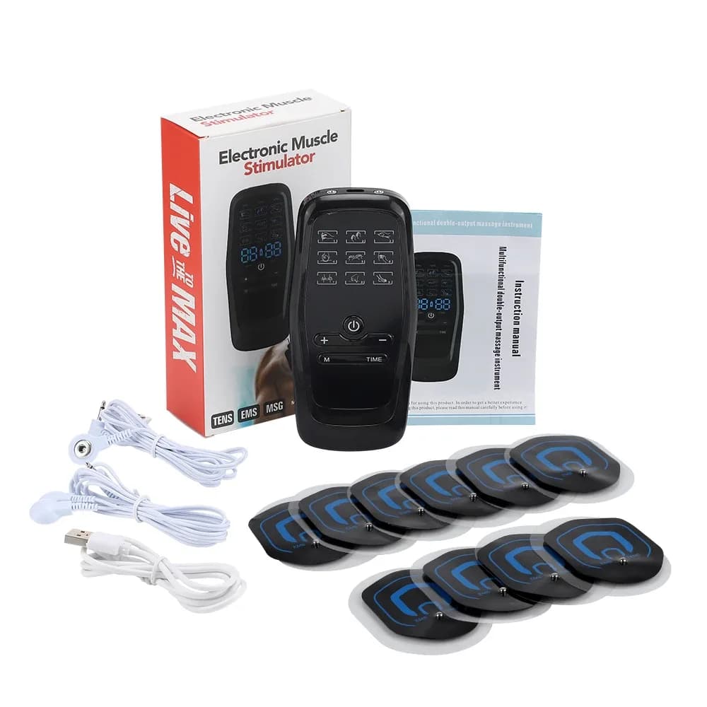 EMS Muscle Stimulator with 10 Pads