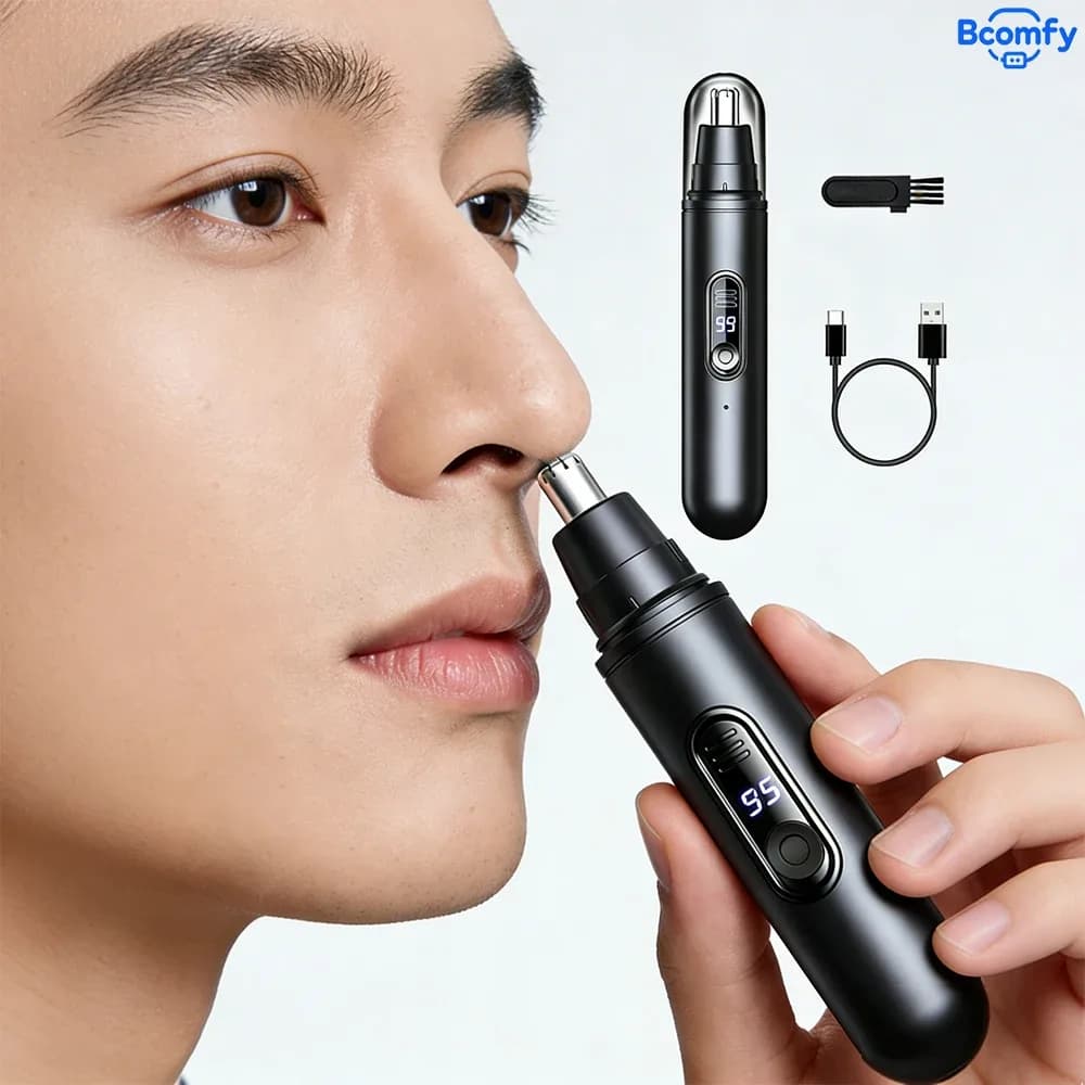 Electric Nose, Ear & Eyebrow Trimmer – Portable, Waterproof
