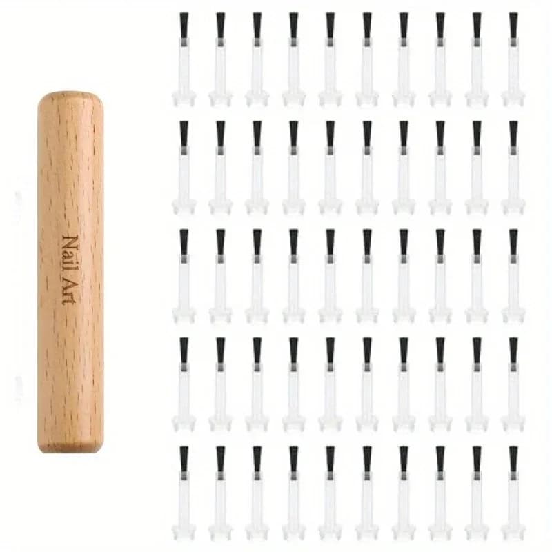 Detachable Wooden Nail Art Brush Set
