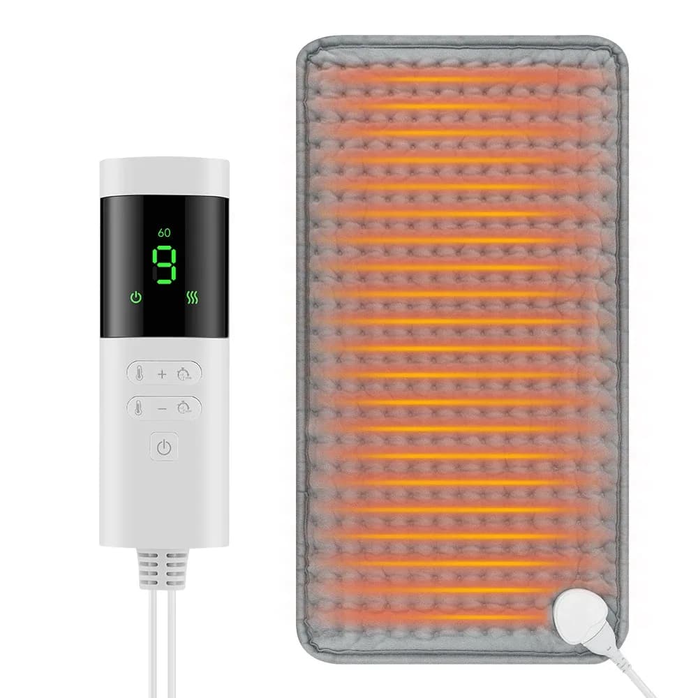 Electric Heating Pad Blanket with 9 Heat Levels, 4 Modes and Timer