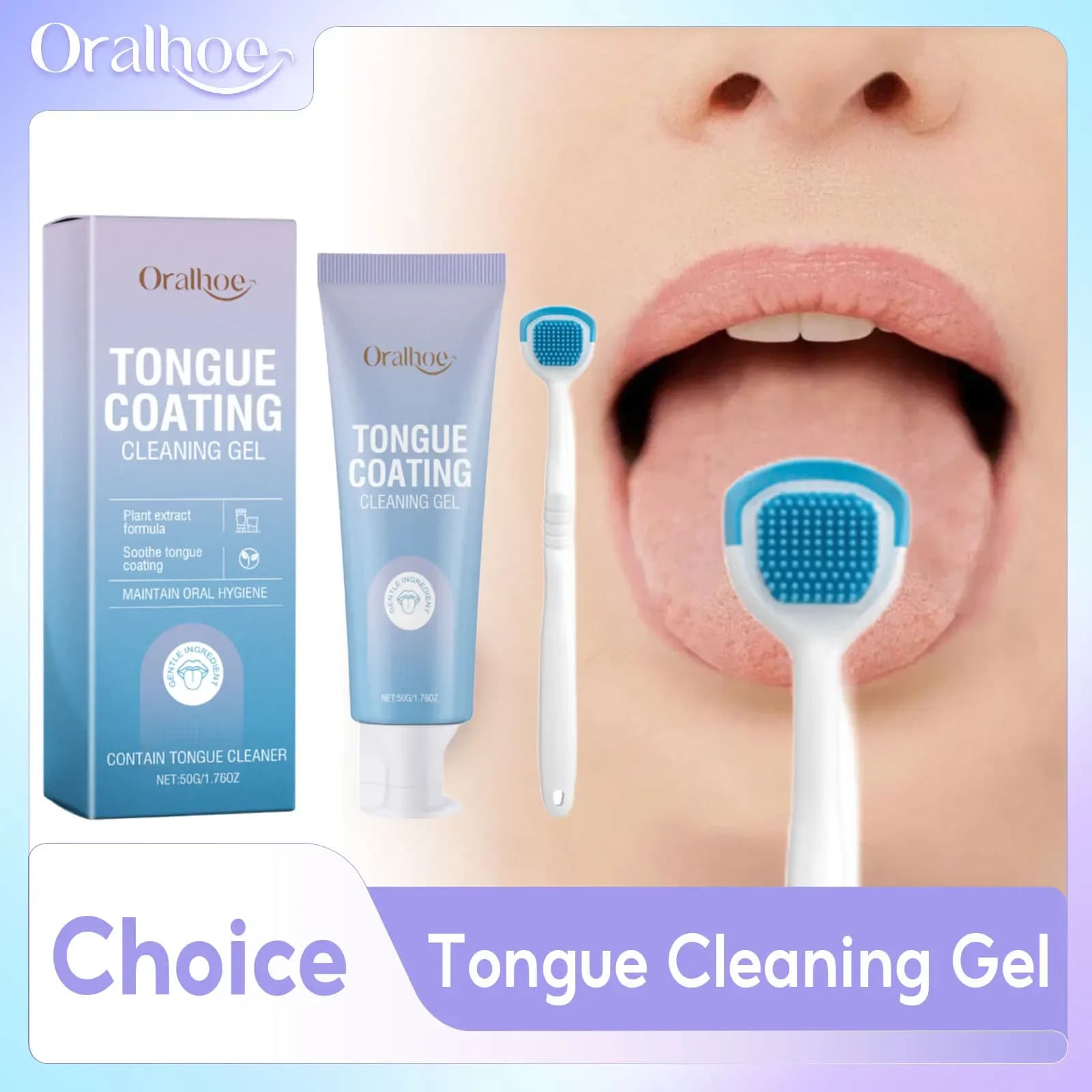 Tongue Cleaner – Removes Coating & Freshens Breath