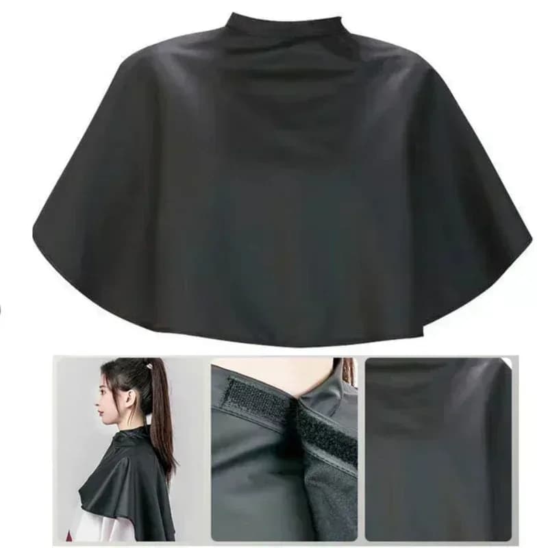 Waterproof Square Hair Cutting Cape – Black