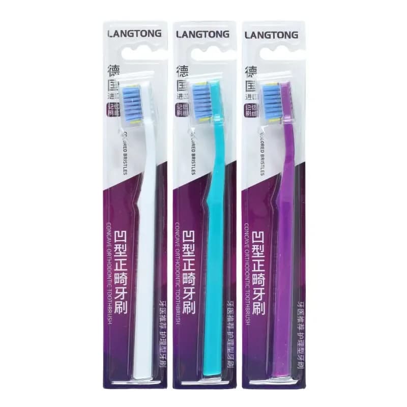 3‑Piece Orthodontic Toothbrush Set for Adults