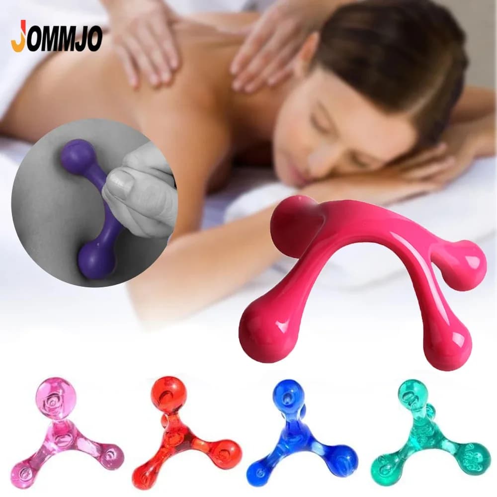 Handheld Deep Tissue Massager with 4‑Leg Acupressure Head