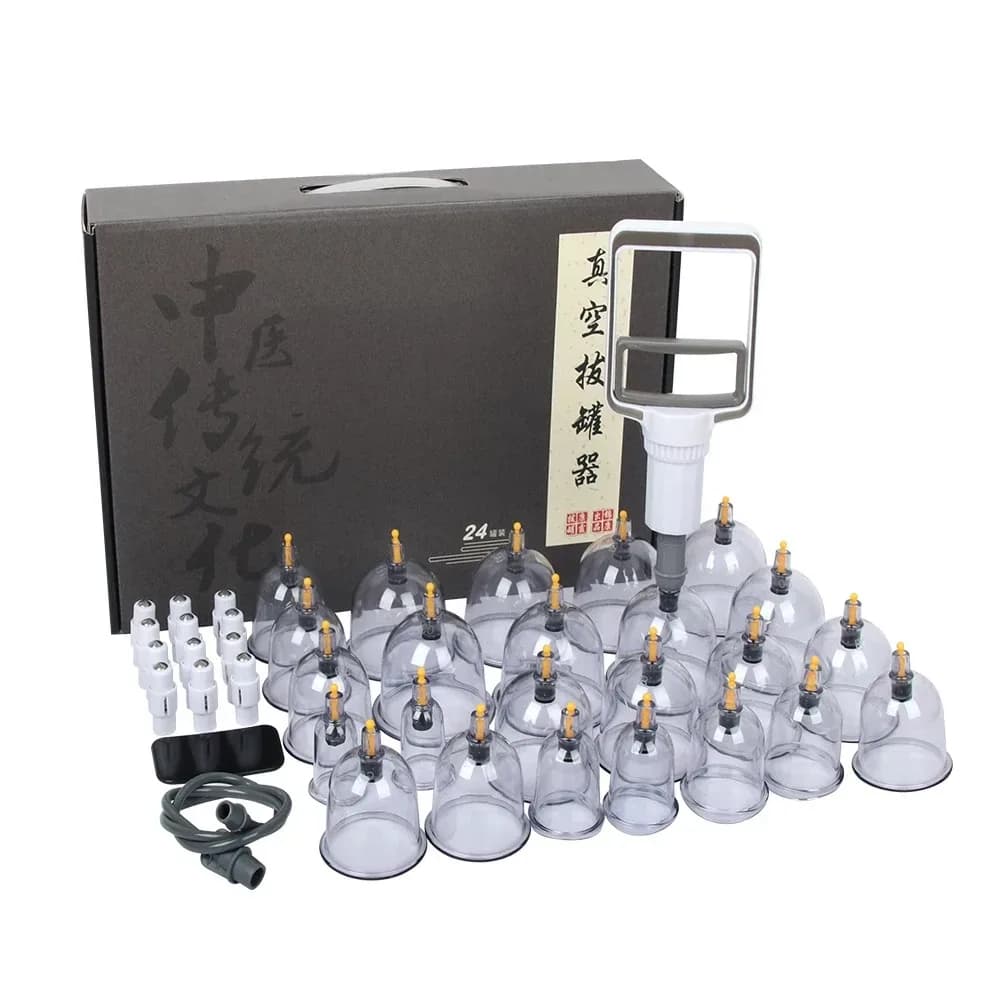 Vacuum Cupping Set – 12 or 24 Cups for Full Body Massage