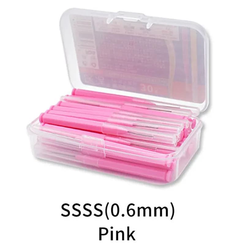 Premium Dental Picks Kit – 30 Interdental Brushes & Flossing Sticks