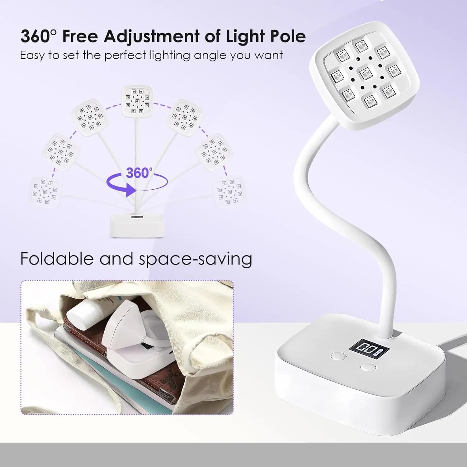 wireless rechargeable LED nail dryer — image 4