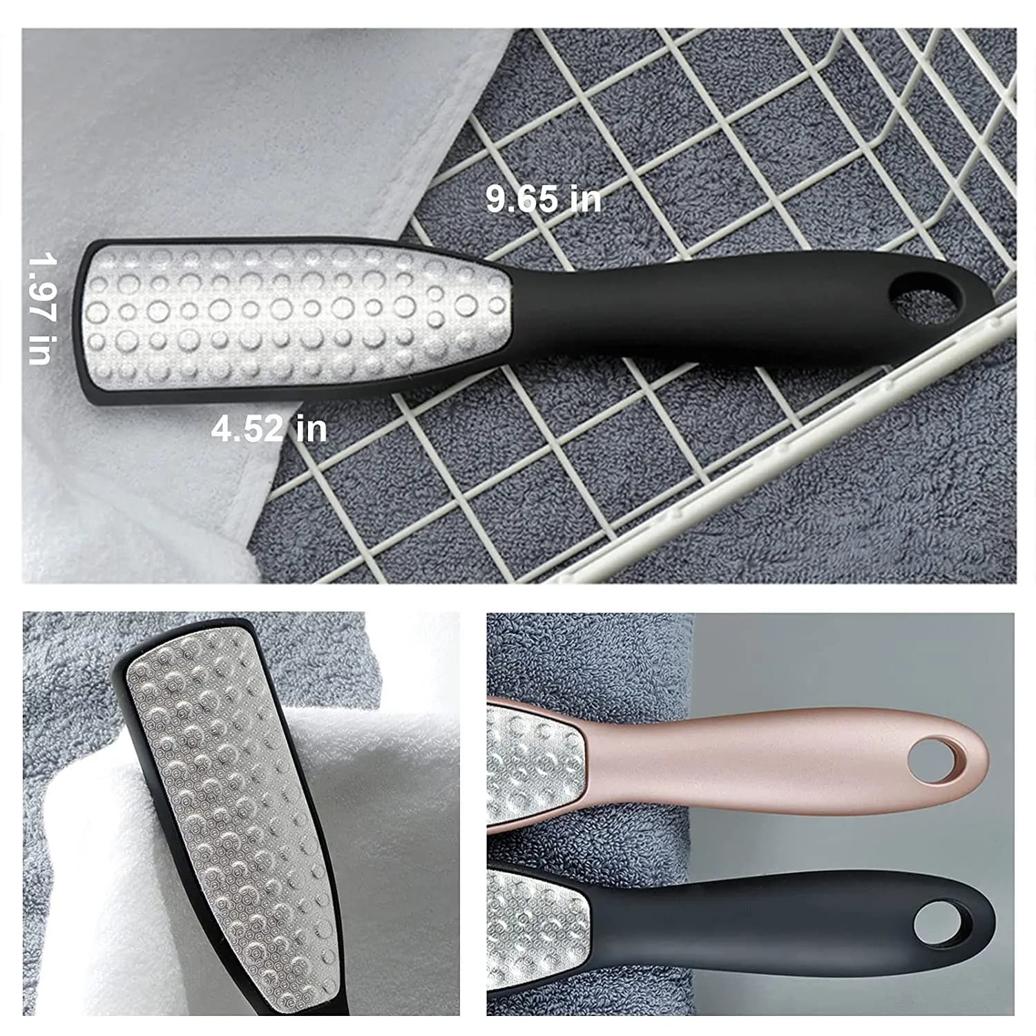 Stainless steel double‑sided heel scraper and foot file — image 5