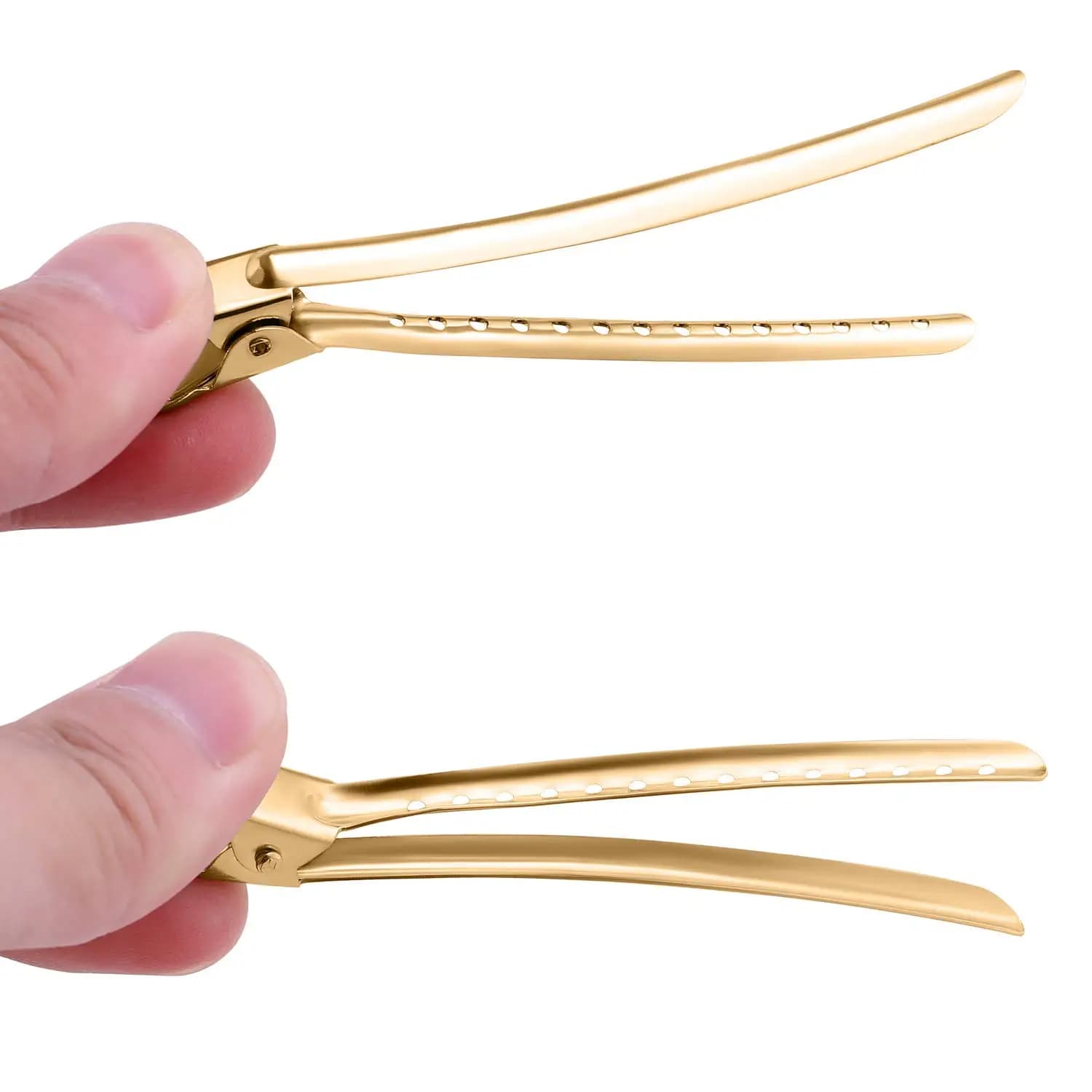 stainless steel hair sectioning clips — image 4