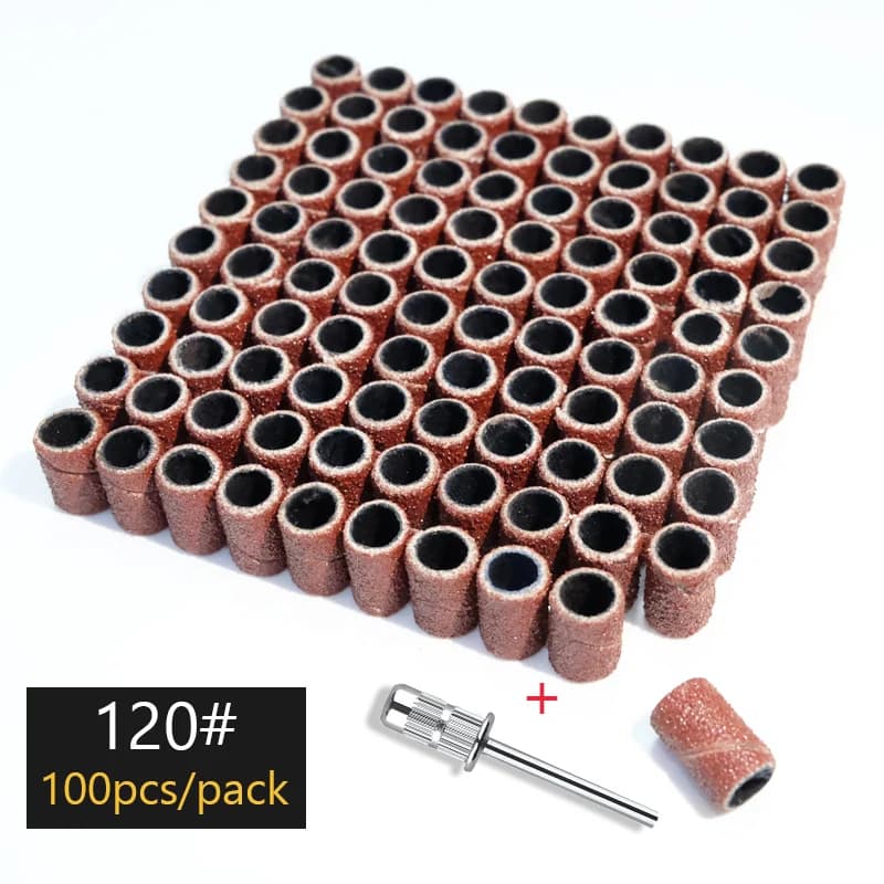 Nail sanding ring bands for electric manicure drill — image 8