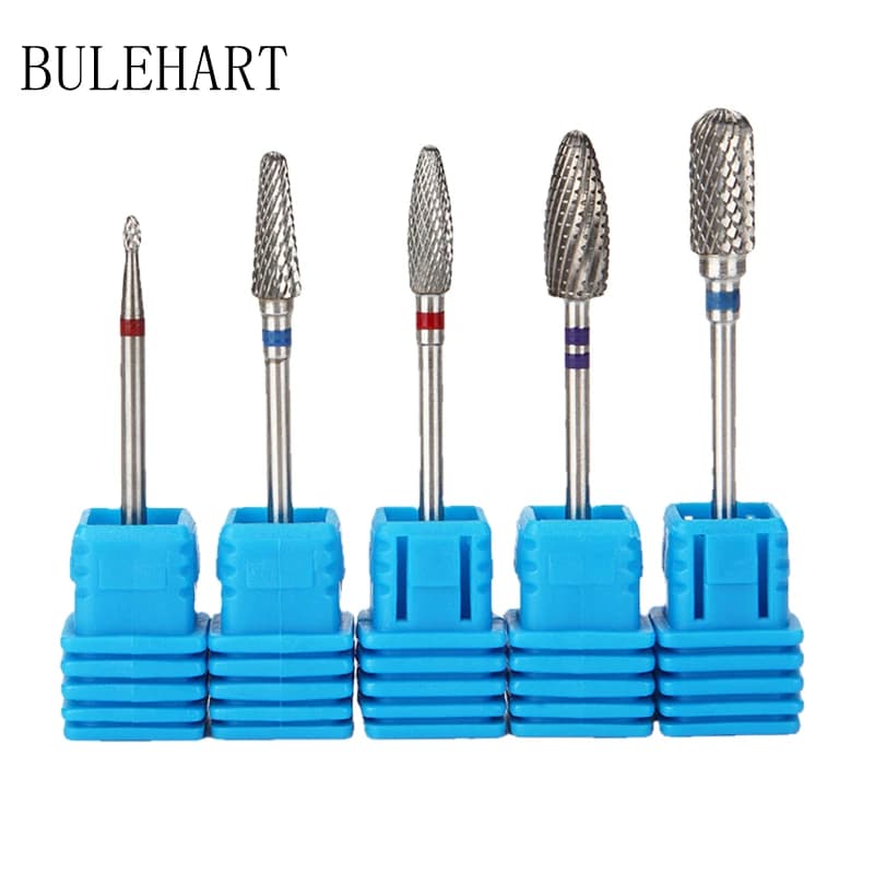 Tungsten Steel Gel Removal Nail Drill Bits – 5 Piece Set