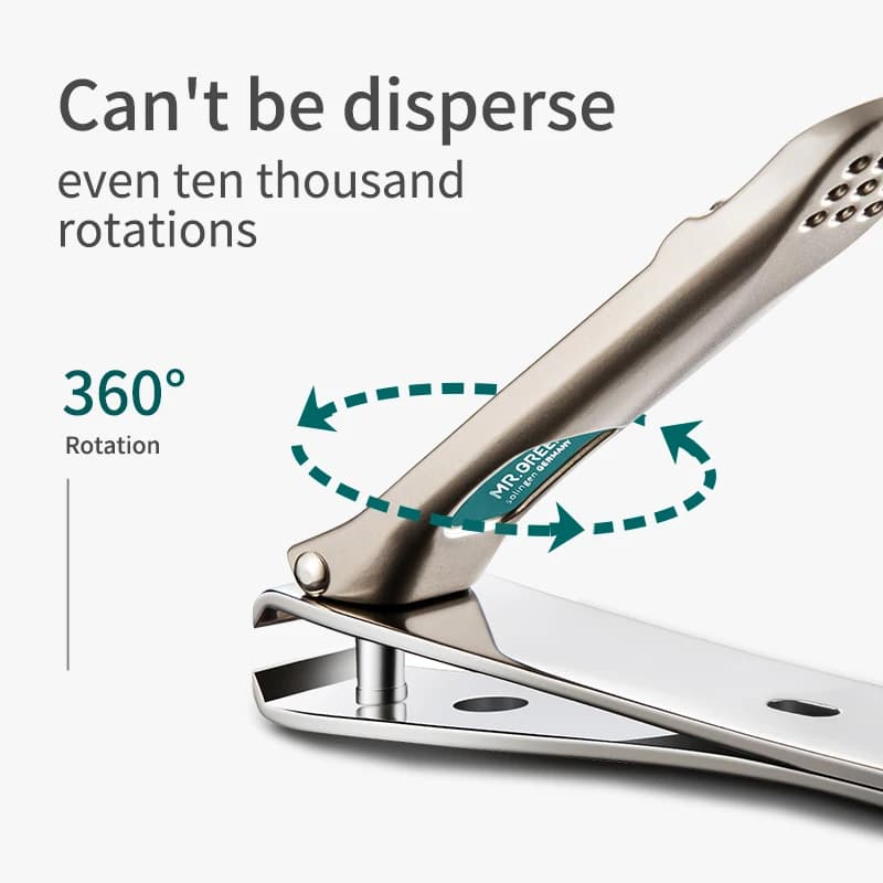Stainless steel curved nail clippers — image 3