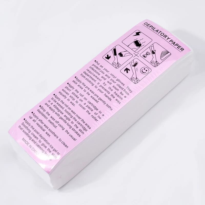 Pack of 100 nonwoven wax strips — image 4