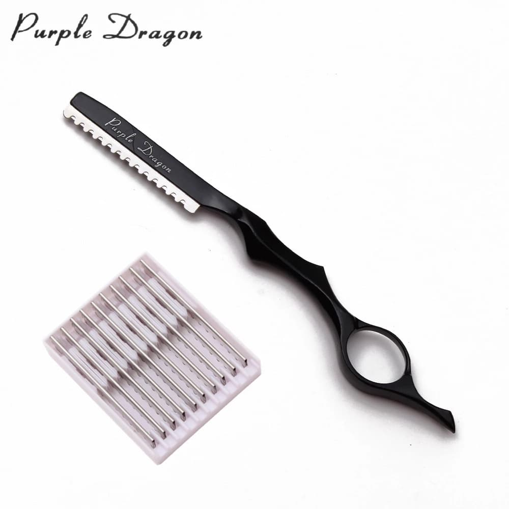 Purple Dragon 10‑blade professional barber razor — image 1