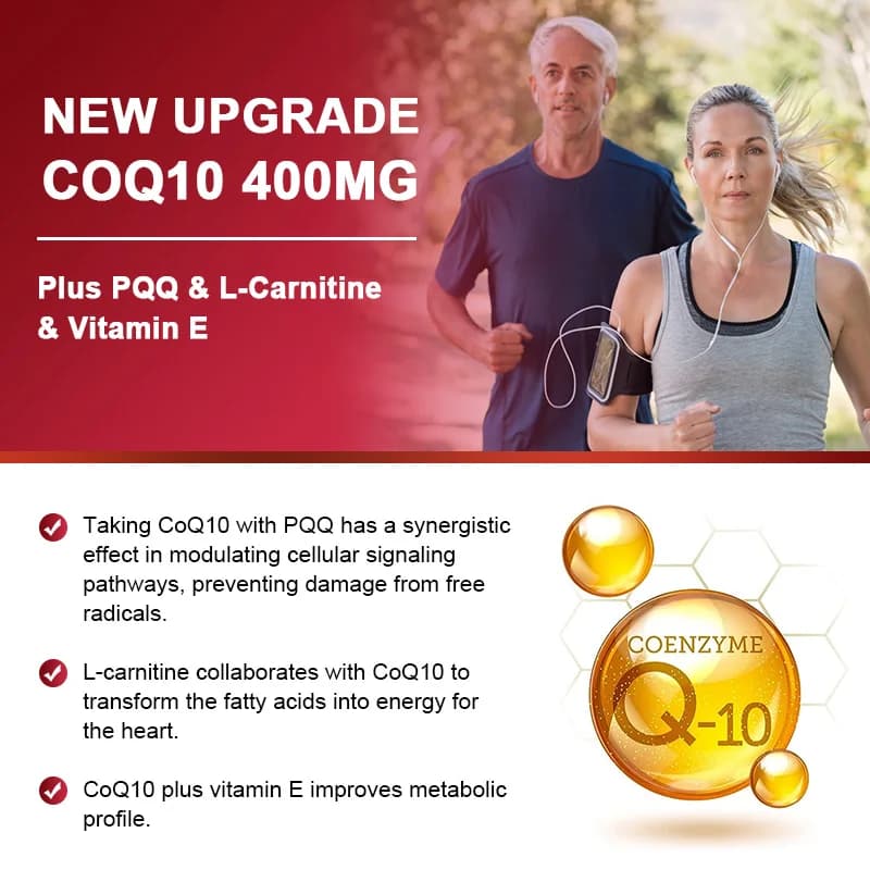 bottle of organic coenzyme q10 400 mg capsules — image 5