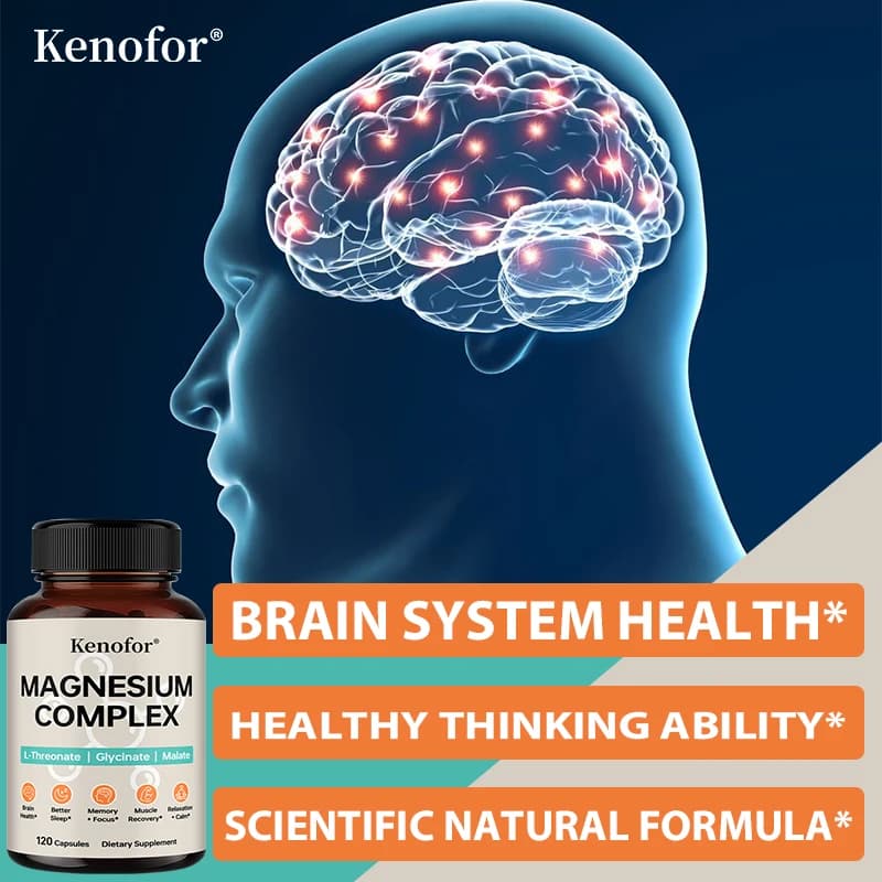 bottles of magnesium complex supplement with threonine glycine malate — image 3