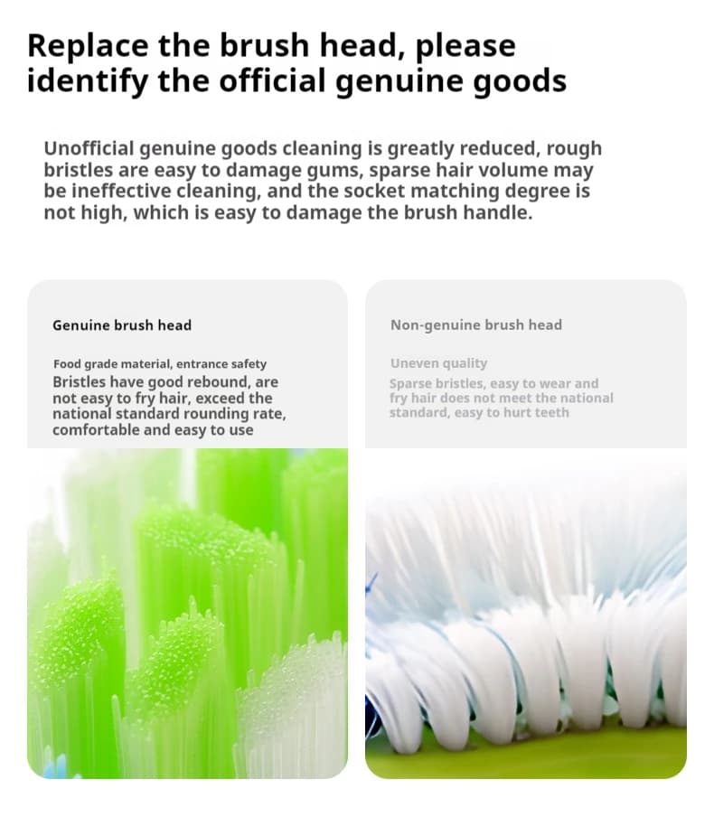 Original replacement brush heads for Oclean Flow/X Pro toothbrush — image 5