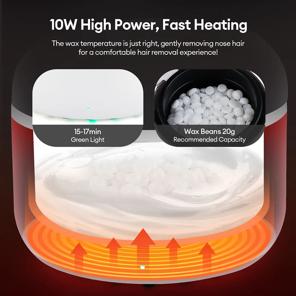 compact wax heater with silicone bowl — image 3